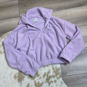 Urban outfitters lavender purple soft quarter zip pullover